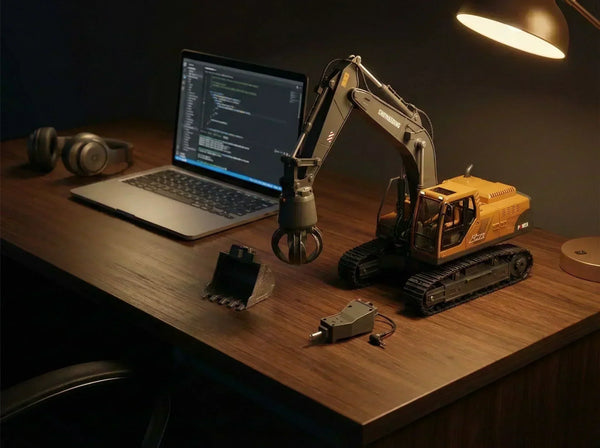 Upgrade Your Man Cave: Why This Hobby-Grade RC Excavator is the Ultimate Desk Gadget