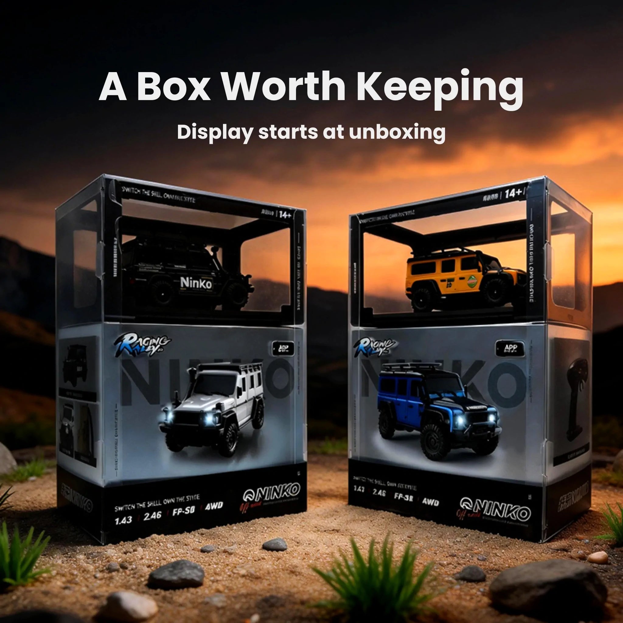 1:43 Mini RC Crawler with Swap Body Shells