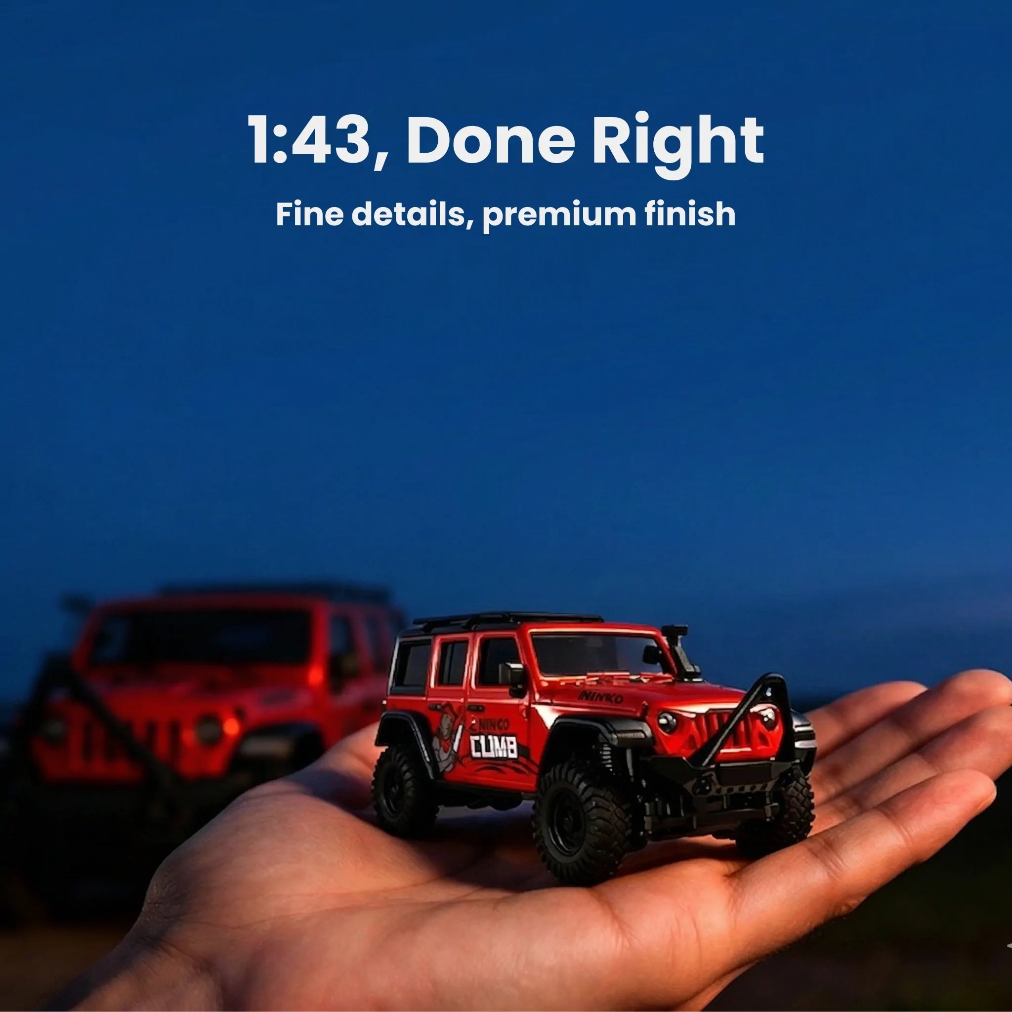 1:43 Mini RC Crawler with Swap Body Shells