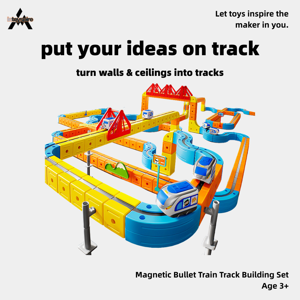 Magnetic Bullet Train Track Building Set