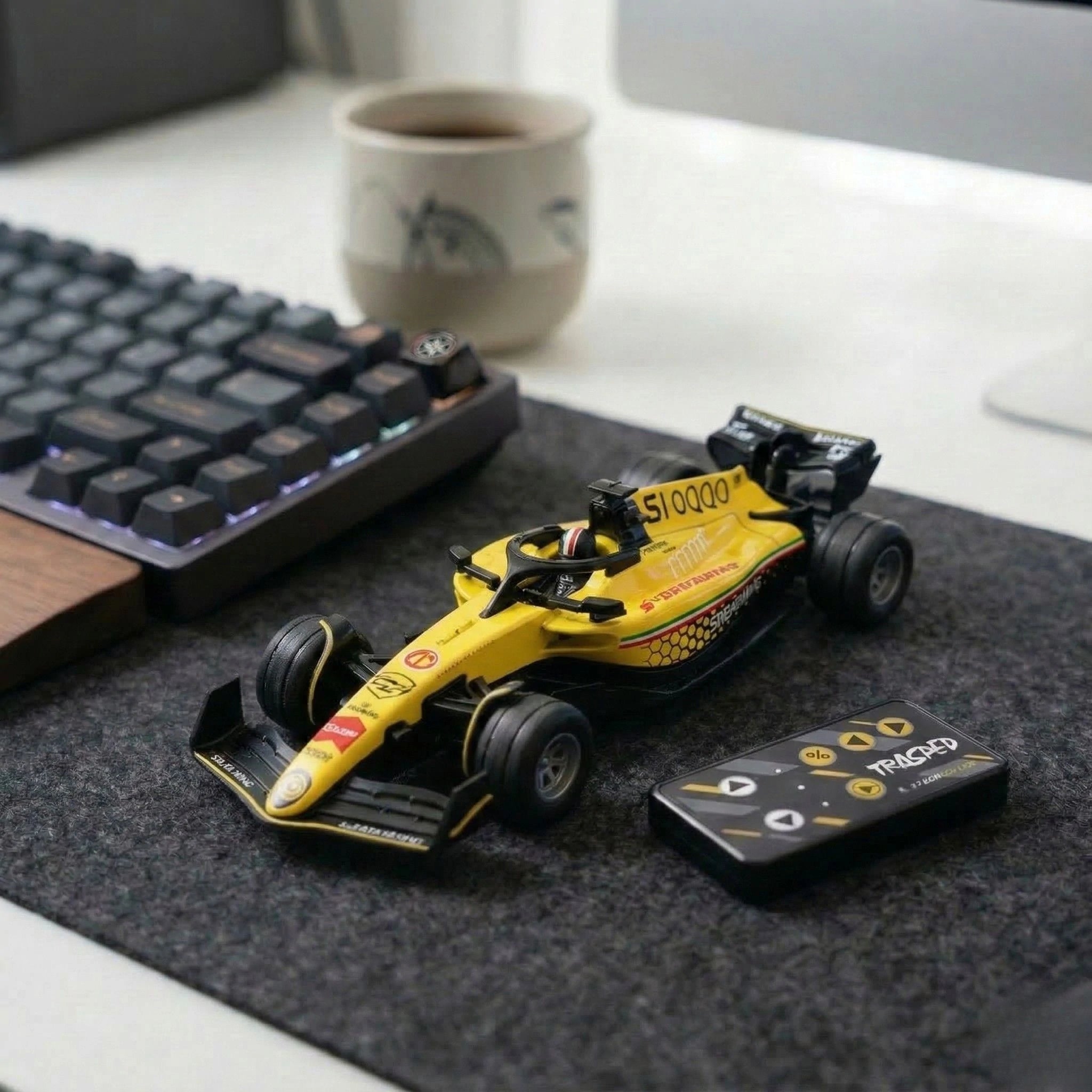 1/64 Mini F1 RC Car with App & Remote Control