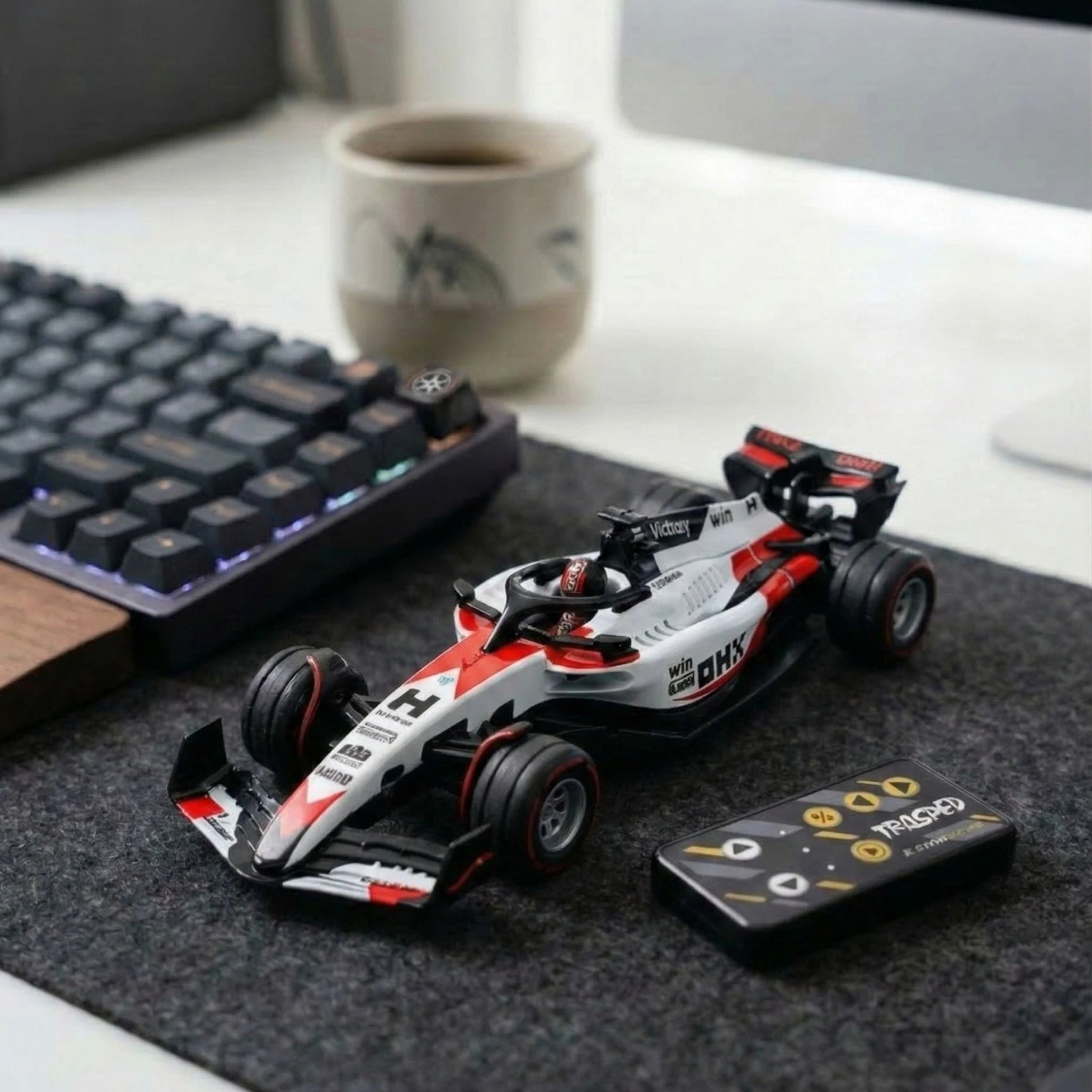 1/64 Mini F1 RC Car with App & Remote Control
