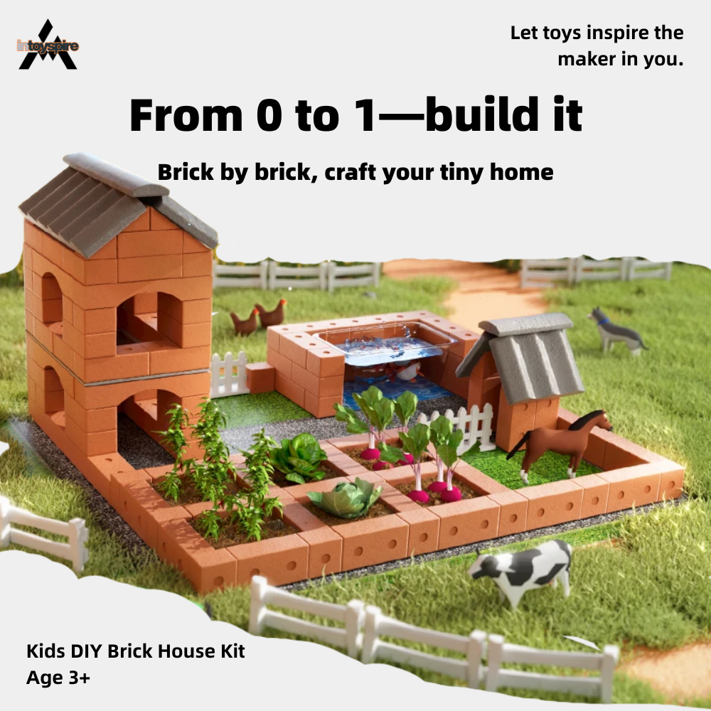 Kids DIY Brick House Kit