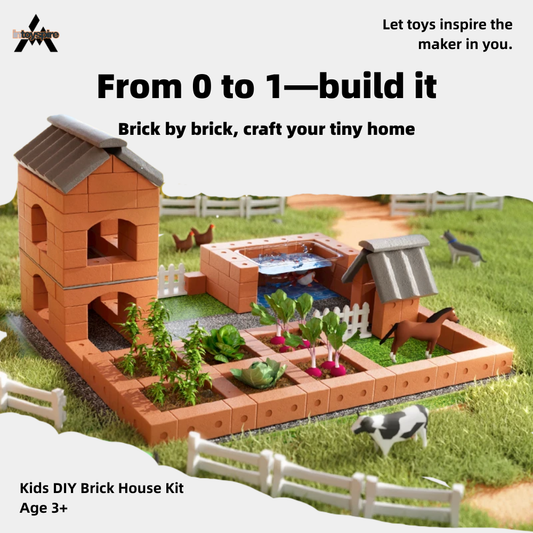 Kids DIY Brick House Kit