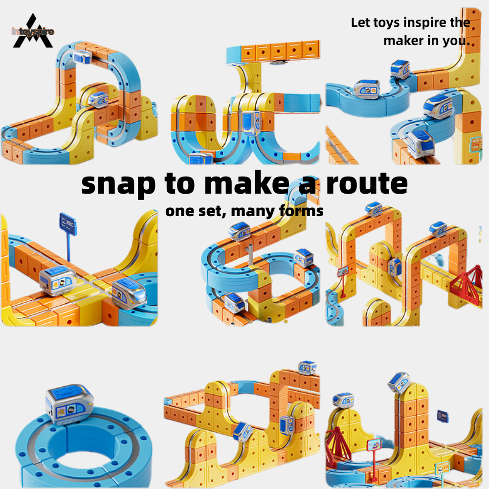 Magnetic Bullet Train Track Building Set