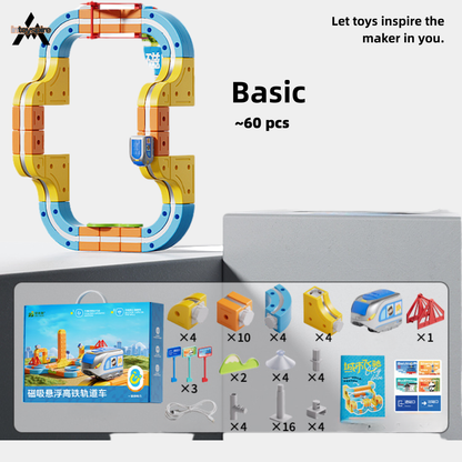 Magnetic Bullet Train Track Building Set