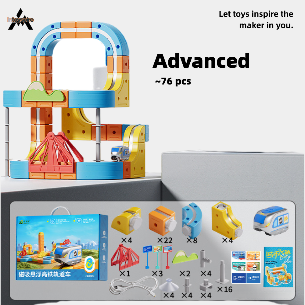 Magnetic Bullet Train Track Building Set