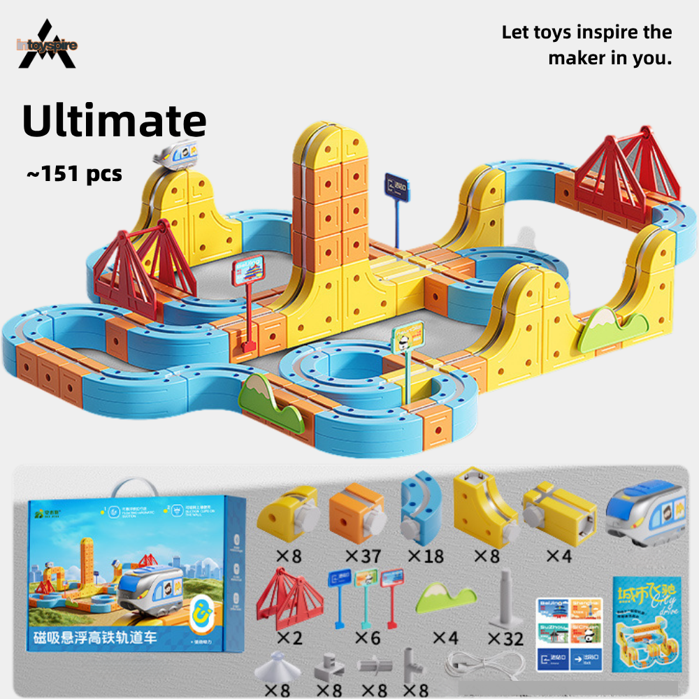 Magnetic Bullet Train Track Building Set
