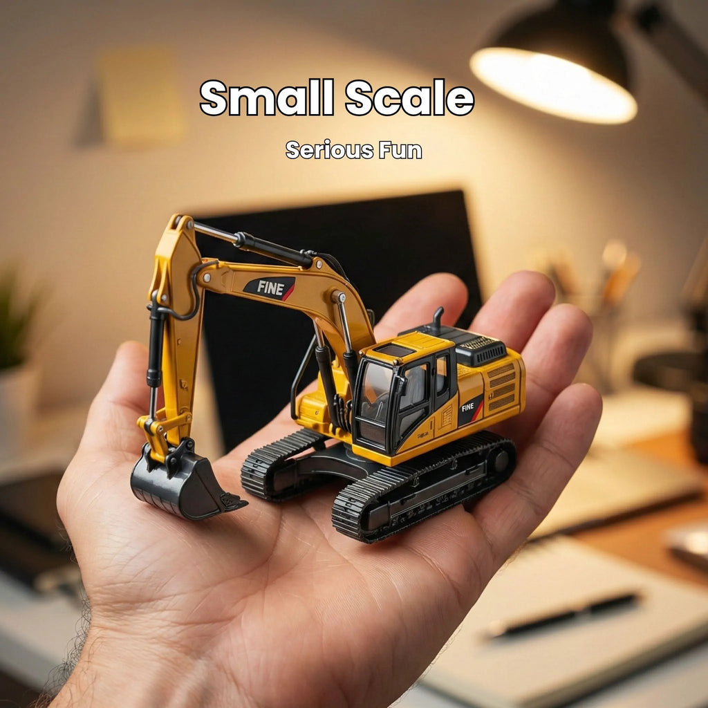 1:64 Mini RC Construction Vehicles Fleet
