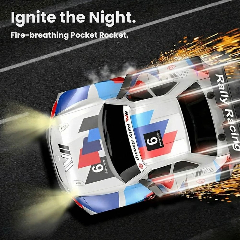 Mini RC Rally Drift Car with Real Sparks Effect