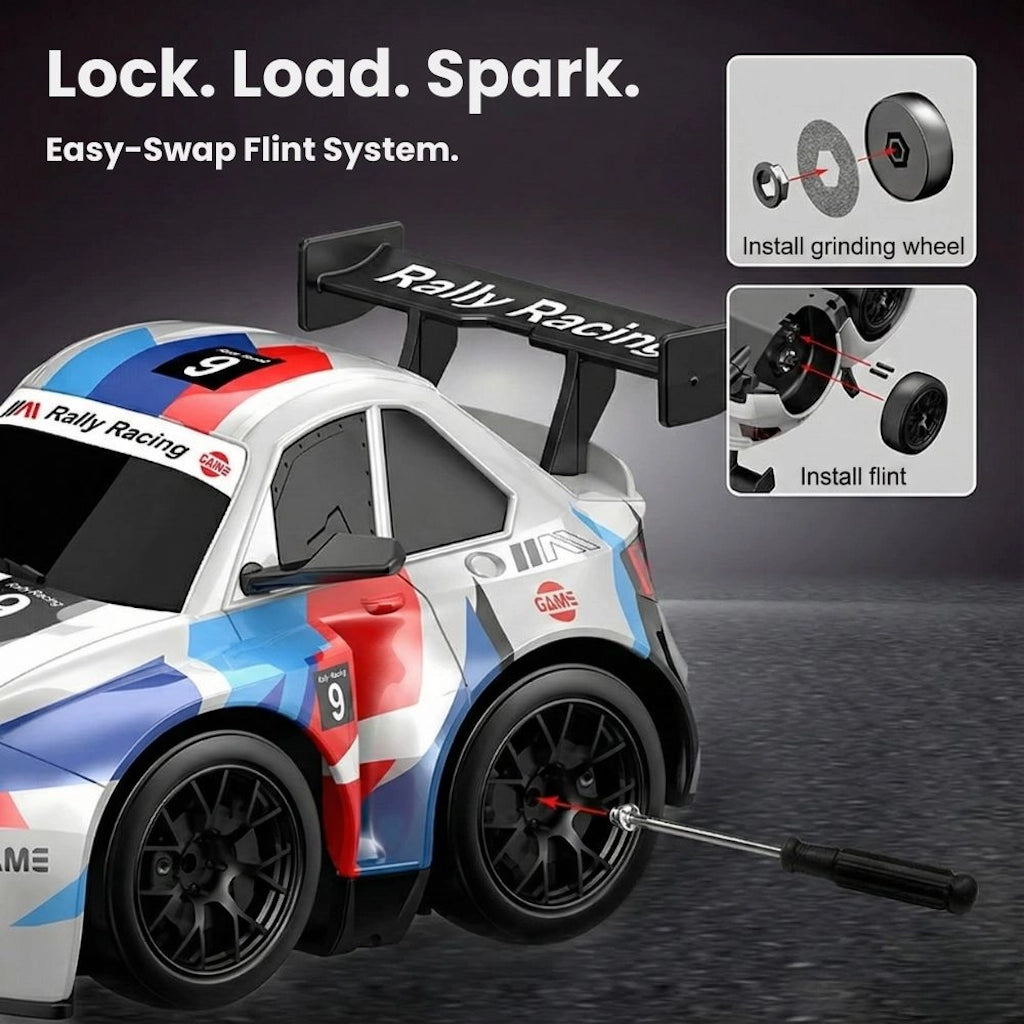 Mini RC Rally Drift Car with Real Sparks Effect