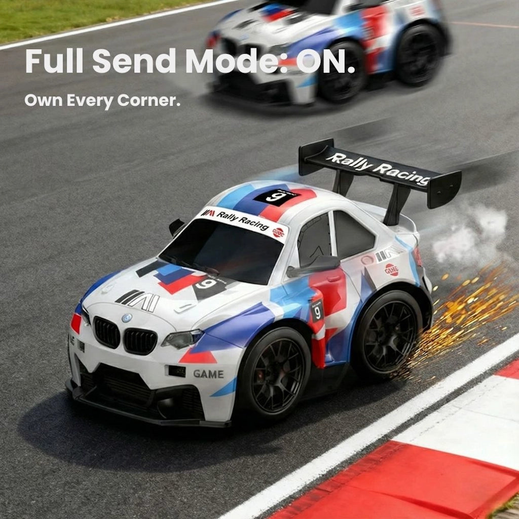 Mini RC Rally Drift Car with Real Sparks Effect