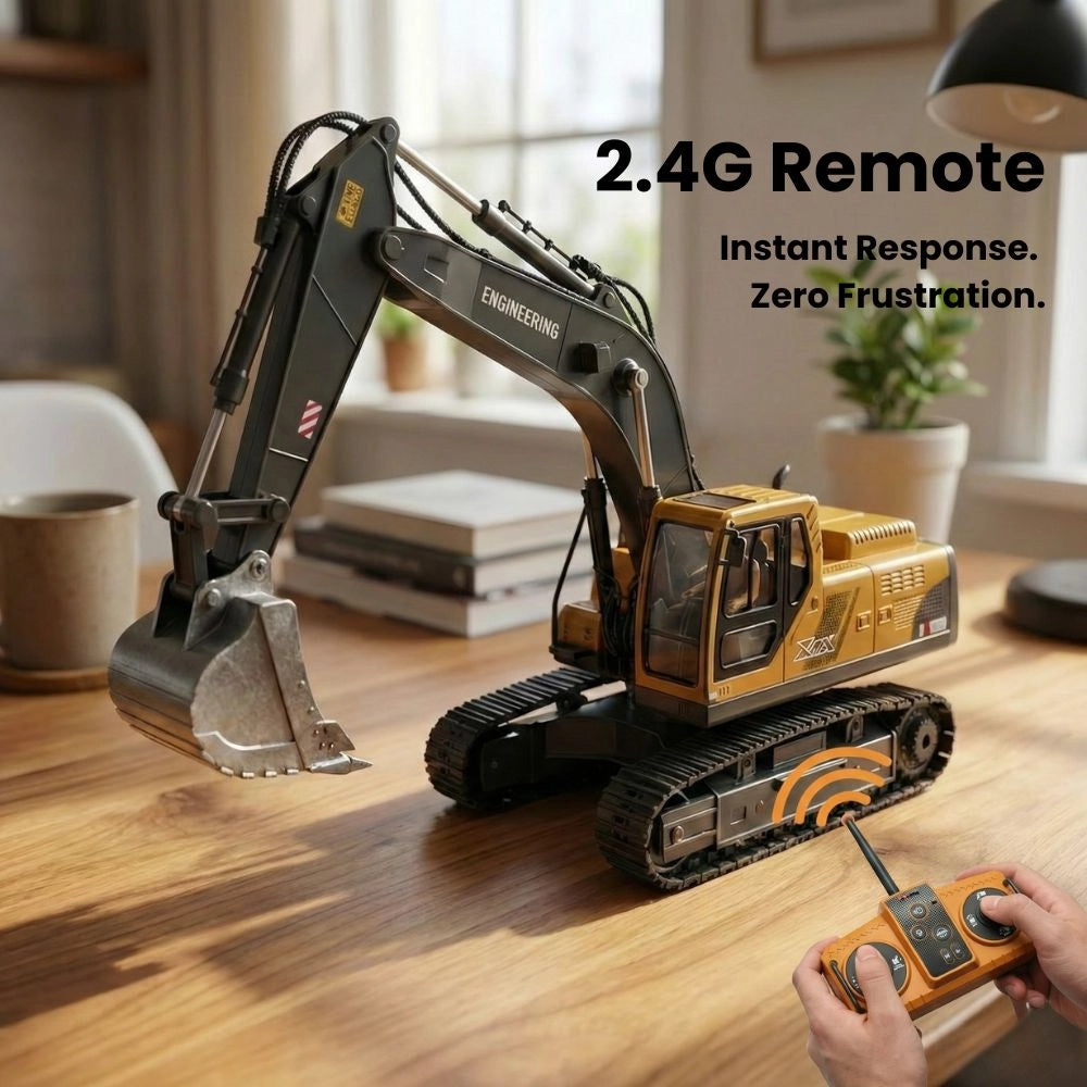 Pro 3-in-1 RC Excavator & Dump Truck