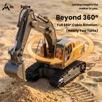 Pro 3-in-1 RC Excavator & Dump Truck