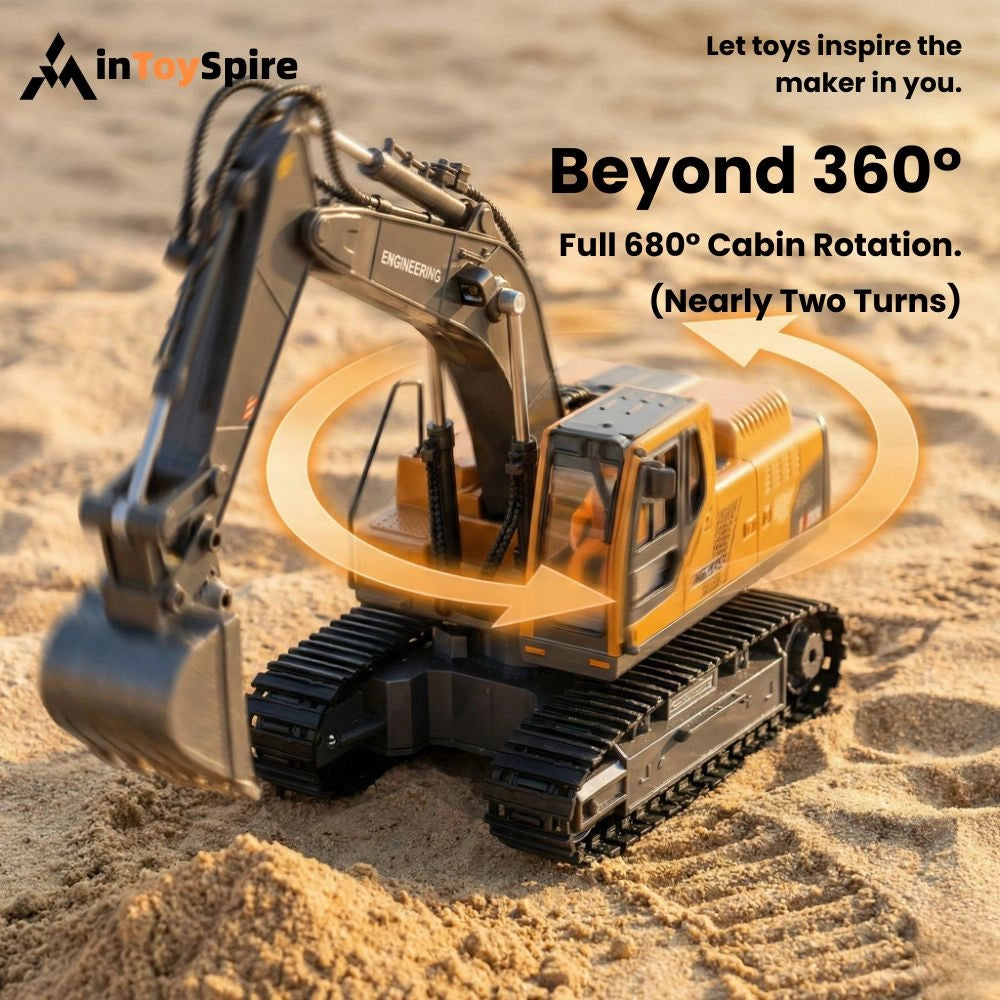 Pro 3-in-1 RC Excavator & Dump Truck