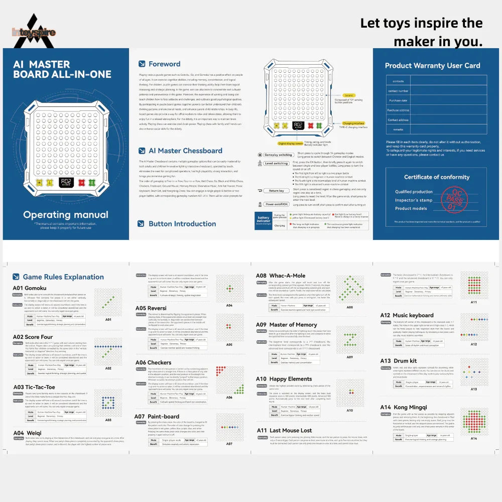 All - in - One Smart Light - Up Game Board  - inToySpire