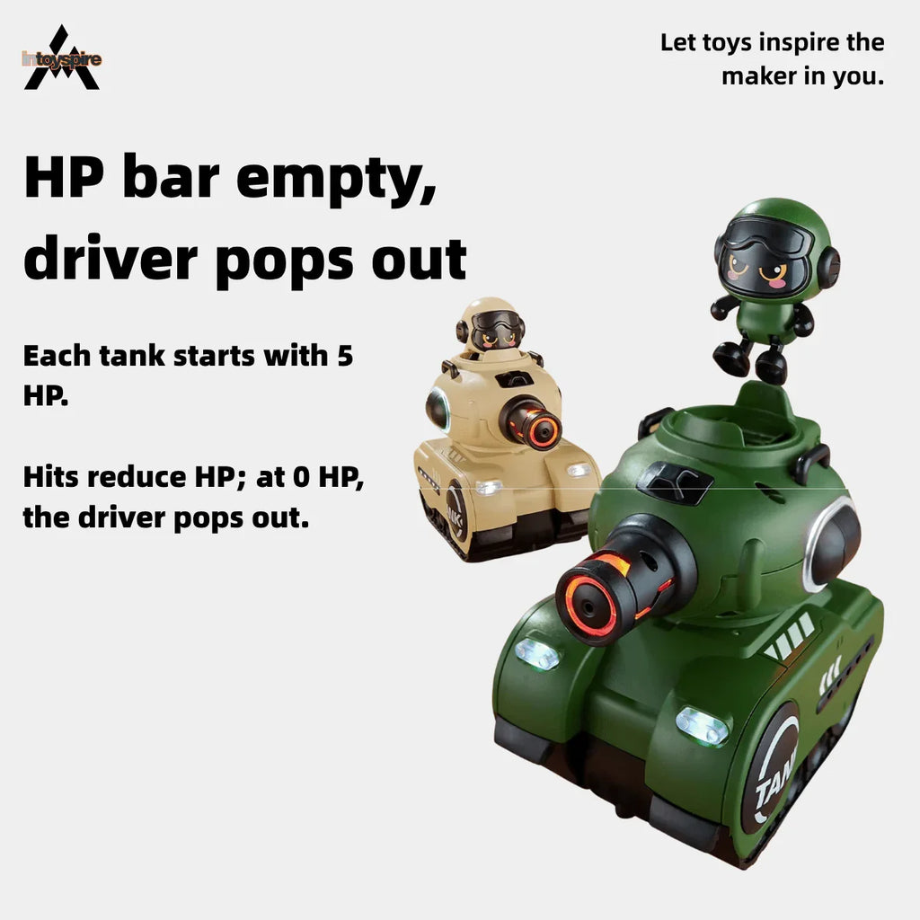 Dual Infrared RC Battle Tank Set  - inToySpire