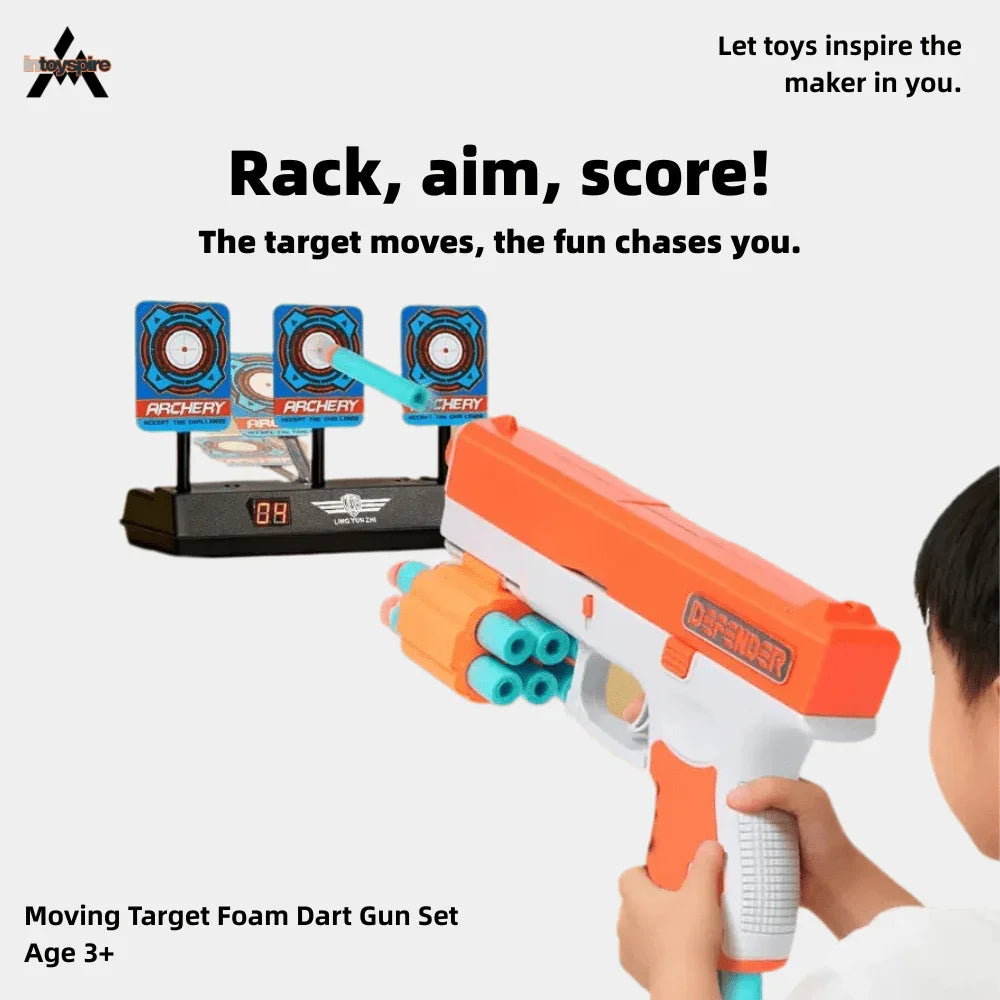 Moving Target Foam Dart Gun Set  - inToySpire