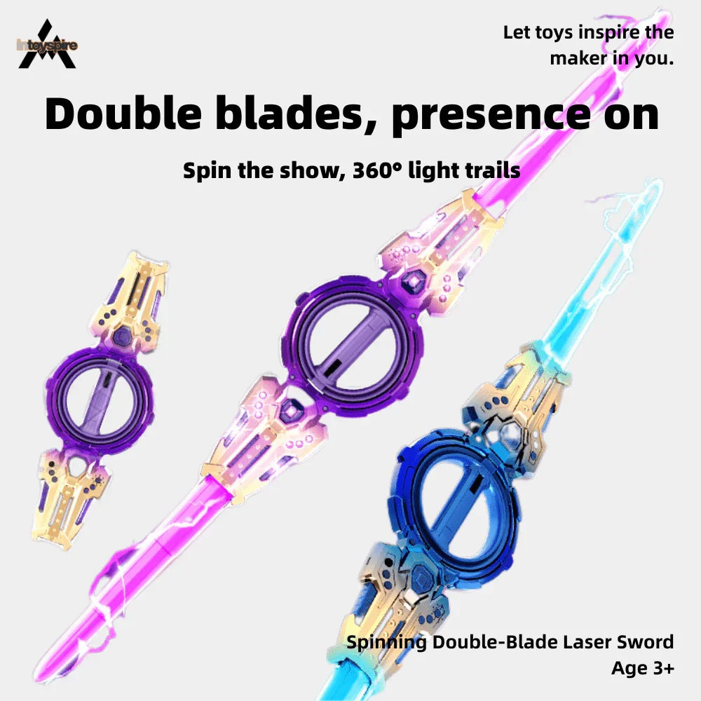Spinning Double - Blade Laser Sword  - inToySpire